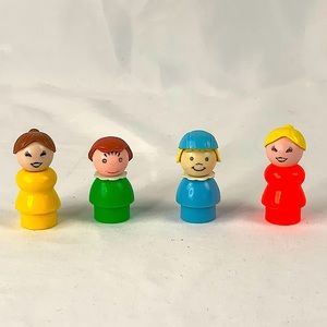 Lot of 4 Vintage Fisher-Price Little People